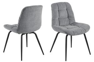Dizajnová jedálenská stolička Dalinda sivá