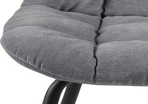 Dizajnová jedálenská stolička Dalinda sivá