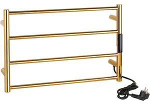 Bemeta Design Elektrický kúpeľňový radiátor / sušiak uterákov 560x370x90 mm, 63W, zlatá lesk - 704153081