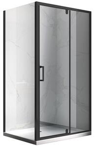 BPS-koupelny Obdĺžnikový sprchový kút ZES KZ07B BL 110x90 čierna/transparent - bez vaničky