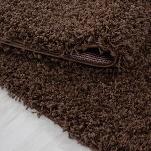 Ayyildiz koberce Kusový koberec Life Shaggy 1500 brown kruh - 80x80 (priemer) kruh cm