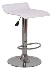 KONDELA Laria New barová stolička biela / chróm