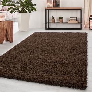 Ayyildiz koberce Kusový koberec Dream Shaggy 4000 brown - 65x130 cm