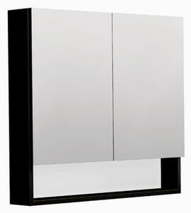 Zrkadlová skrinka SAT Cube Way 80x72 cm lamino čierna GALCU3D80HP