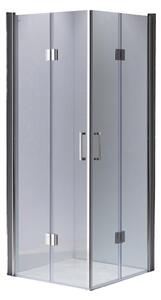 BPS-koupelny Štvorcový sprchovací kút ZES KZ1290B 90x90 chróm/transparent - bez vaničky