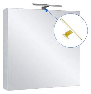 Comodo Zrkadlová skrinka Ticino 60 ZS LED-G s osvetlením Any LED 30 G, zlatá