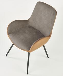 Jedálenská stolička MARIANELA sivá/hnedá