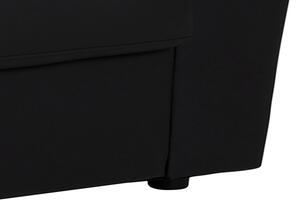 Dizajnová dvojsedačka Darsha 146 cm čierna