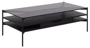 Dizajnový konferenčný stolík Darrion 120 cm čierny - Otvorené balenie