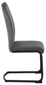 Dizajnová jedálenská stolička Darnell tmavosivá