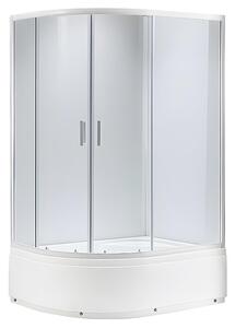 BPS-koupelny Asymetrický sprchový kút MAJA WH L 115x85 cm ľavý, biely/transparent v sete s hlbokou sprchovou vaničkou