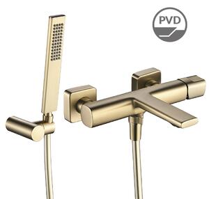 Laveo Vaňová batéria Tores so sprchovým setom - BVT_G11D, zlatá šampaň