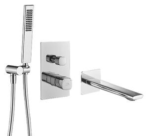 Laveo Vaňová batéria Tores podomietková so sprchovým setom - BVT_011P, chróm
