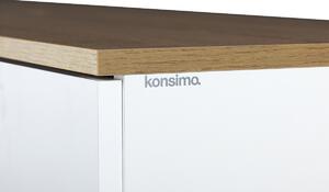 KONSIMO Komoda FRISK 4 zásuvky 2 dvierka biela 150 x 81 x 46 cm