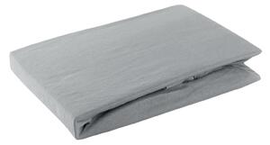 JERSEY PRESTIERADLO 90X200 CM, VÝŠKA 25 CM SIVÉ
