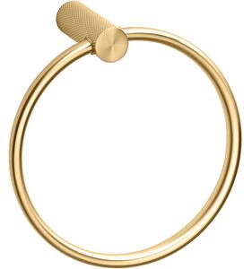 Bemeta Design AURIA: Držiak uterákov kruhový, zlatá svetlá mat - 171204060