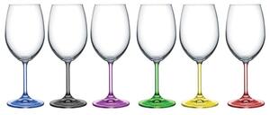 BOHEMIA RAINBOW POHÁR NA VÍNO 350 ML SADA 6 KS