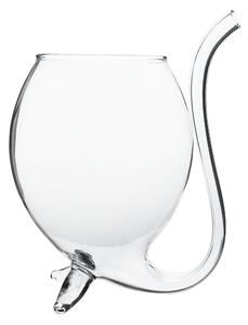 TEMPO-KONDELA TEARY, pohár na víno so zabudovanou slamkou, set 2 ks, 300 ml