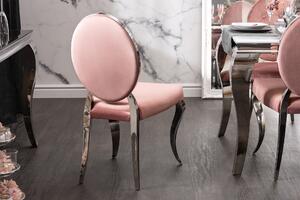 Dizajnová stolička Rococo II ružová