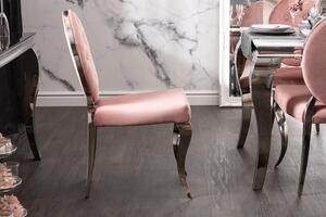 Dizajnová stolička Rococo II ružová
