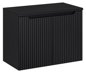 Comad Kúpeľňová skrinka pod doskové umývadlo SET-NOB B Black Nova 80 čierna