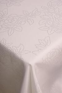 KONSIMO Béžový obrus LUCES so vzorom kvetín 140 x 220 cm