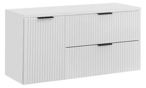 Comad Kúpeľňová skrinka pod doskové umývadlo s košom na bielizeň Adel White SET-ADW B LB 120 biela
