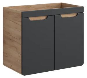 Comad Kúpeľňová skrinka pod umývadlo Aruba Cosmos 70 dub craft/vesmírne sivá