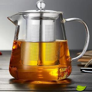 TEMPO-KONDELA KLARY, čajník so sitkom, 1,3 l, sklenený
