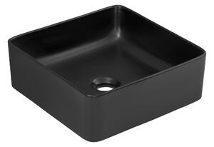 Comad Keramické umývadlo na dosku UM-6276 SLIM 40, čierna mat