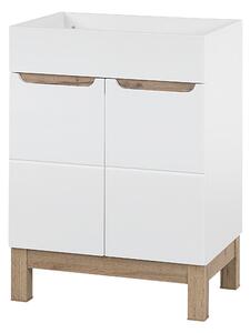 Comad Kúpeľňová skrinka pod umývadlo Bali White 60 biela/dub wotan