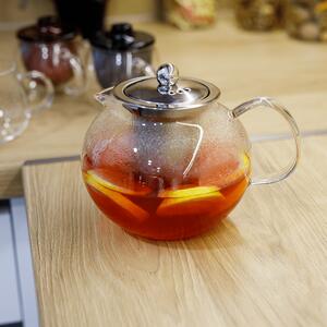 TEMPO-KONDELA KREMY, čajník so sitkom, 0,95 l, sklenený