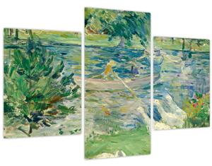 Obraz - Berthe Morisot, Girl in a Boat with Geese, reprodukcia (90x60 cm)