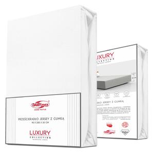 JERSEY PRESTIERADLO 90X200 CM, VÝŠKA 30 CM BIELE
