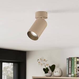 Arcchio bodové svetlá Brinja, hnedý, okrúhly, výška 13 cm, Ø 6 cm, Hnedá / hrdzavá, Chodba, Hliník, Moderný, Nástenné svietidlo