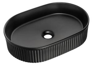 Comad Keramické umývadlo na dosku BEYOND 5 BLACK, čierna mat