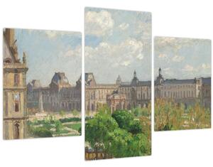 Obraz - Camille Pissarro, Place du Carrousel, Paris, reprodukcia (90x60 cm)