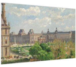 Obraz - Camille Pissarro, Place du Carrousel, Paris, reprodukcia (90x60 cm)