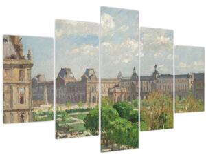 Obraz - Camille Pissarro, Place du Carrousel, Paris, reprodukcia (150x105 cm)