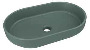 Comad Keramické umývadlo na dosku RIVER 2 FOREST GREEN MATT UN 55, zelená