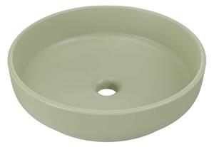 Comad Keramické umývadlo na dosku RIVER 1 OLIVE GREEN MATT UN 40, zelená