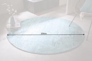 Dizajnový okrúhly koberec Rowan 150 cm tyrkysovo-béžový