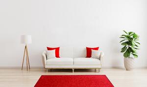 Vopi koberce AKCIA: 80x80 cm Kusový koberec Eton červený 15 štvorec - 80x80 cm