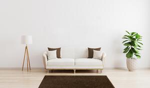 Vopi koberce Kusový koberec Eton hnedý 97 štvorec - 60x60 cm
