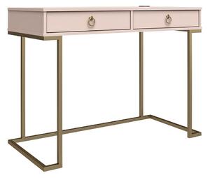 Ružový pracovný stôl CosmoLiving by Cosmopolitan Camila