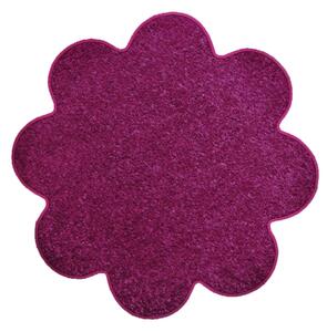 Vopi koberce Kvetinový koberec Eton fialový - 120x120 kvietok cm
