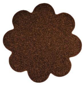 Vopi koberce Kvetinový koberec Eton hnedý - 120x120 kvietok cm