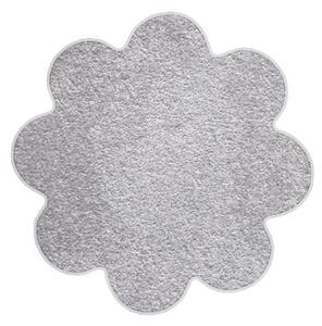 Vopi koberce Kvetinový koberec Eton šedý - 120x120 kvietok cm