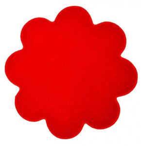 Vopi koberce Kvetinový koberec Eton červený - 120x120 kvietok cm