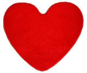 Vopi koberce Kusový koberec Eton Srdce červený - 100x120 srdce cm